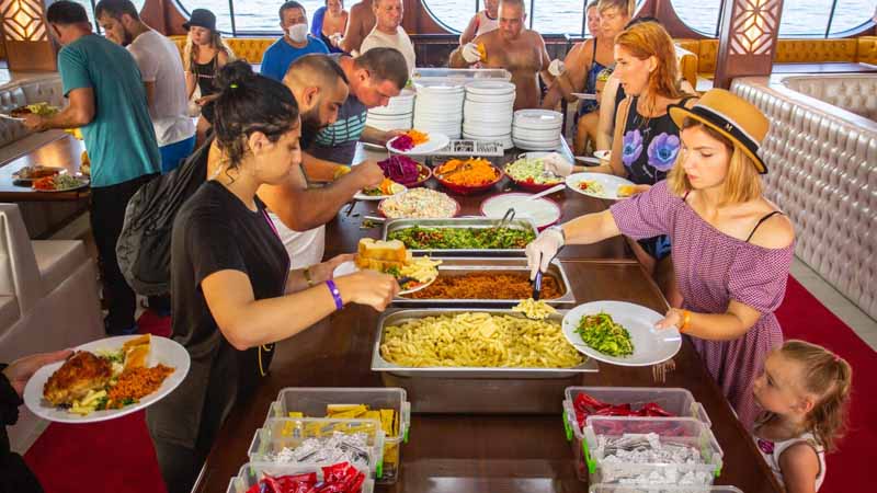 alanya boat tour lunch